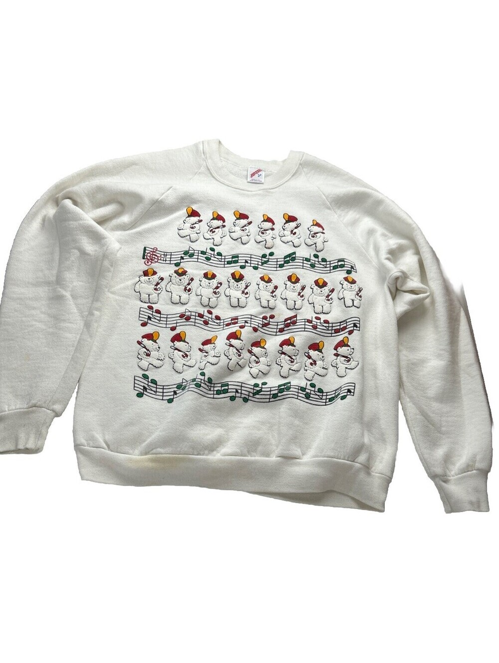 Jerzees Women’s Sweatshirt Large 42-44 Marching Bears Music  Crew Neck Vintage